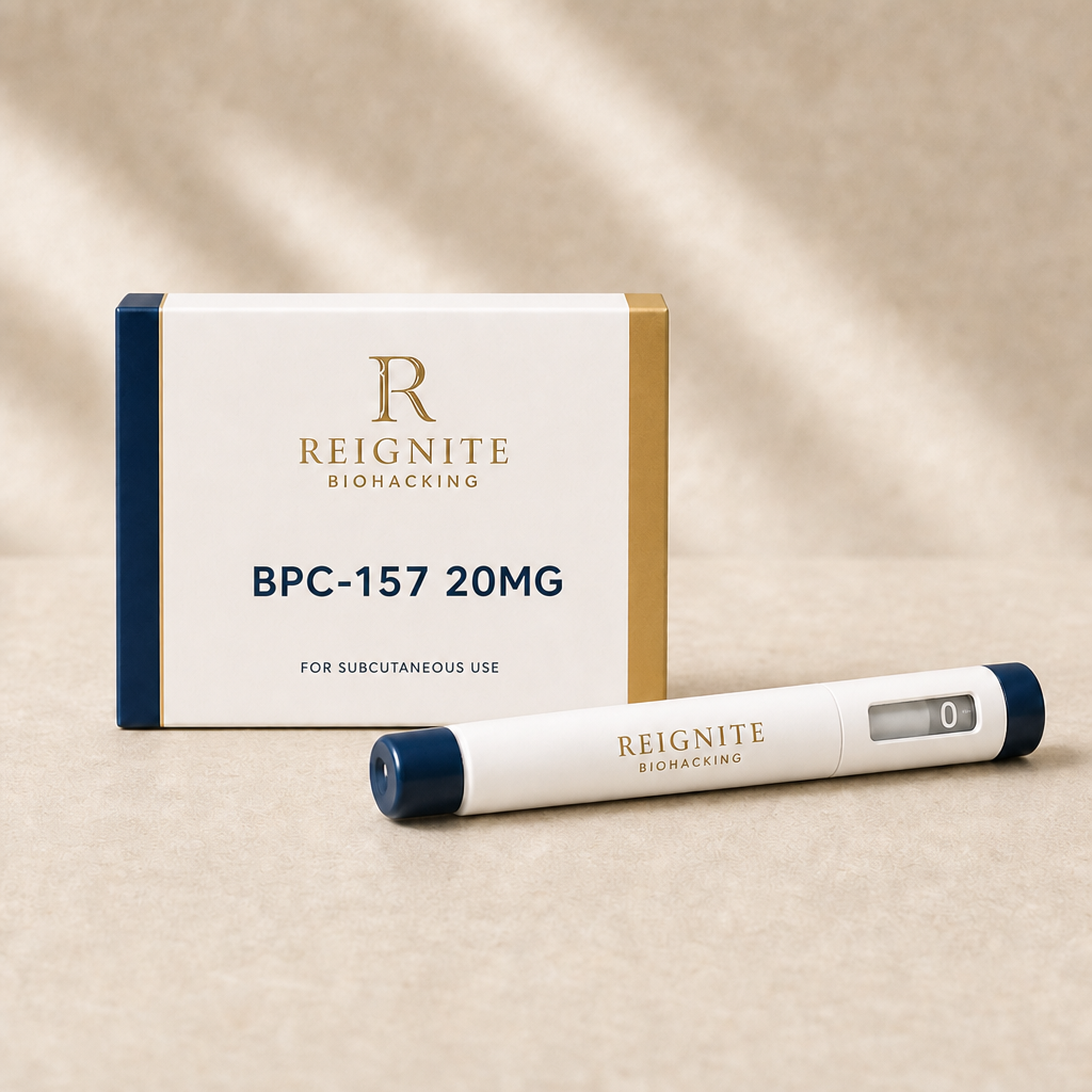 Reignite pre-filled research pen and packaging